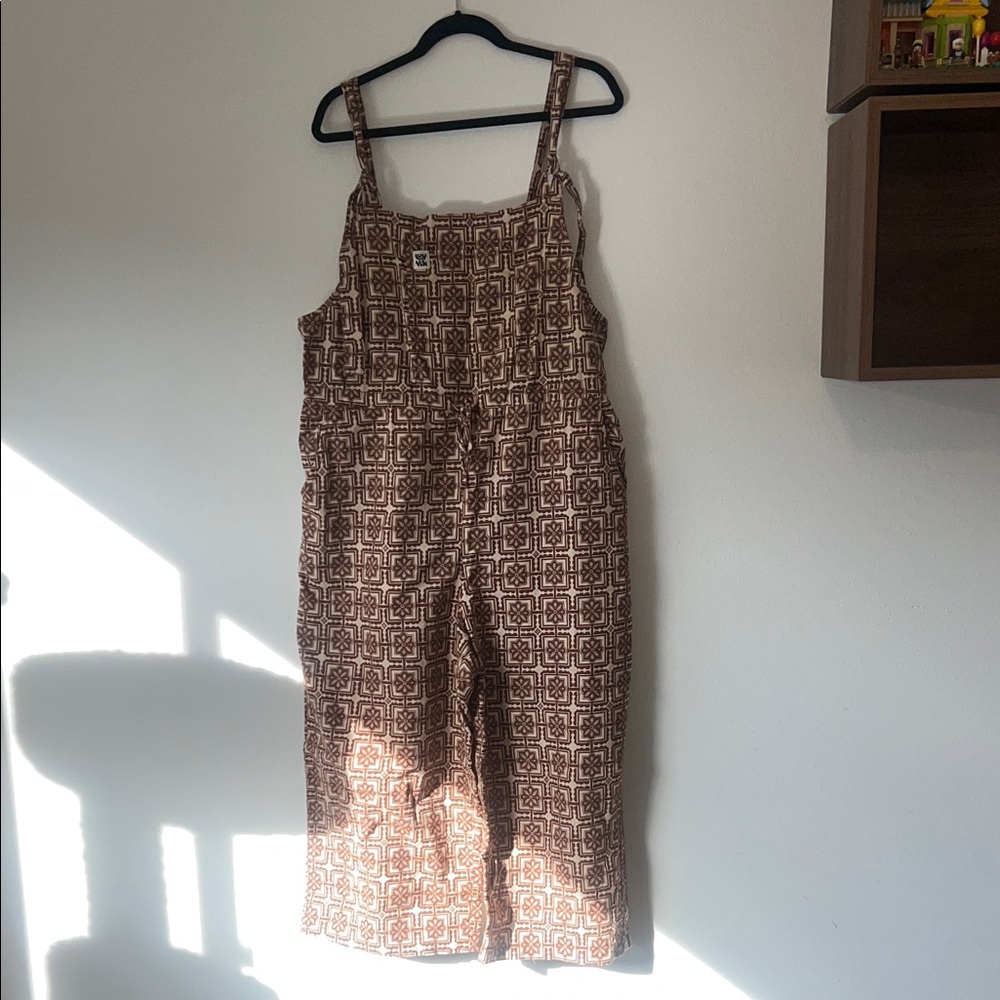 LIKE NEW Lucy and Yak Emmy Dungarees Yuka Print US 14R